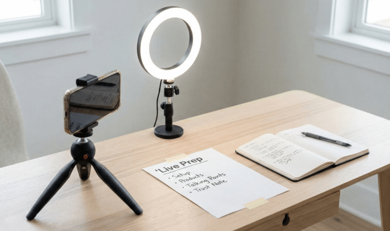 personal shopping and livestream training checklist for retail livestream preparation